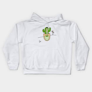 Cactus Art - Conceptual art Kids Hoodie